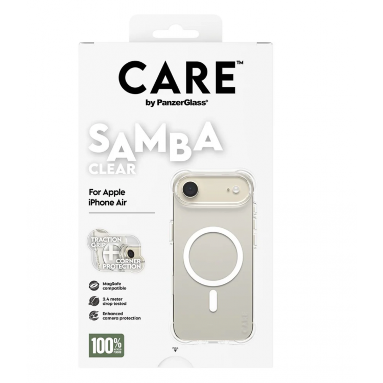 Θήκη PanzerGlass CARE BY PanzerGlass Samba MagSafe για APPLE iPhone 17 Air 6.6 5G 2025 - ΔΙΑΦΑΝΟ - PG-CR69281